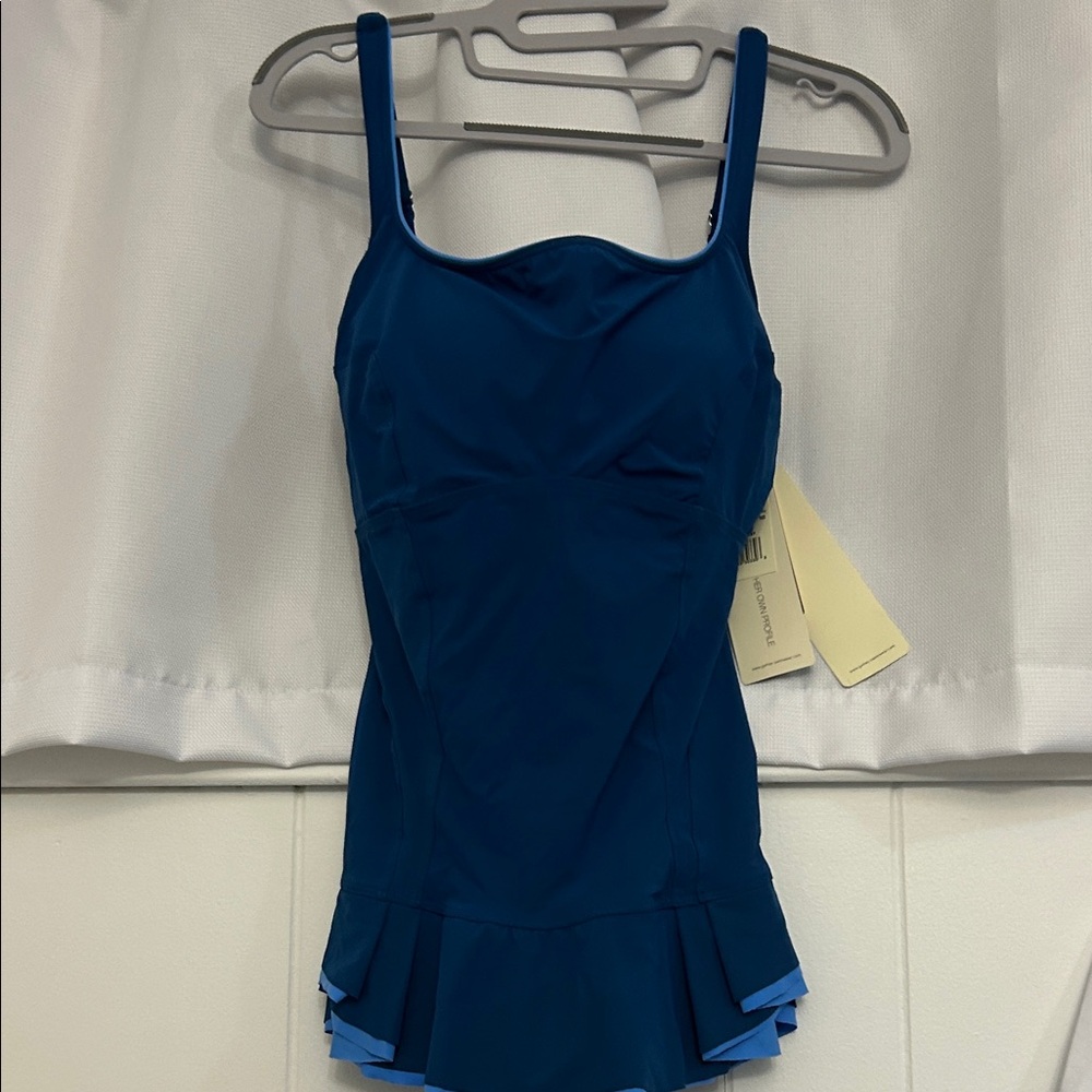 Navy Blue Swim Tankini Top